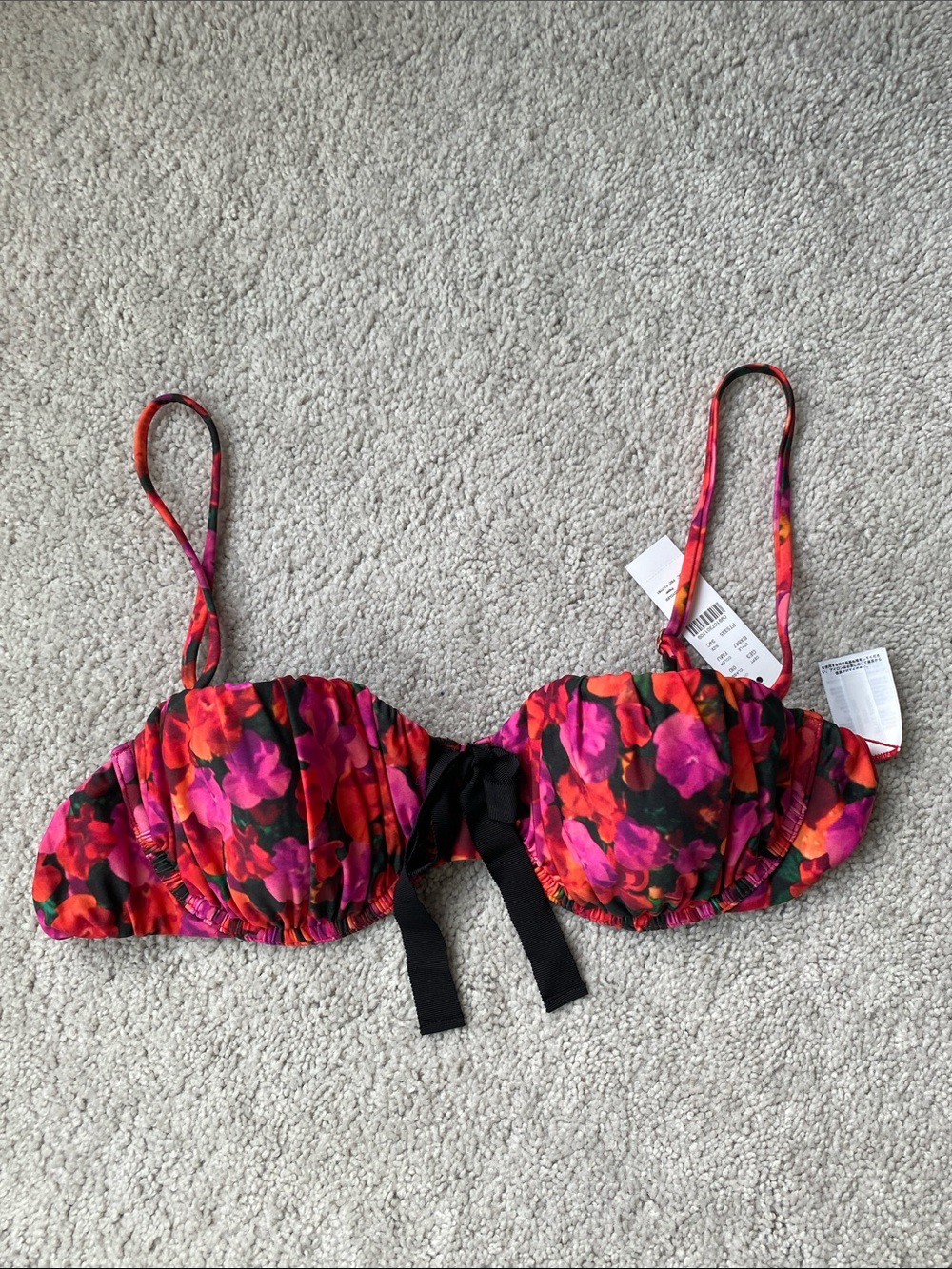 Jcrew Floral Swim Top size 34C